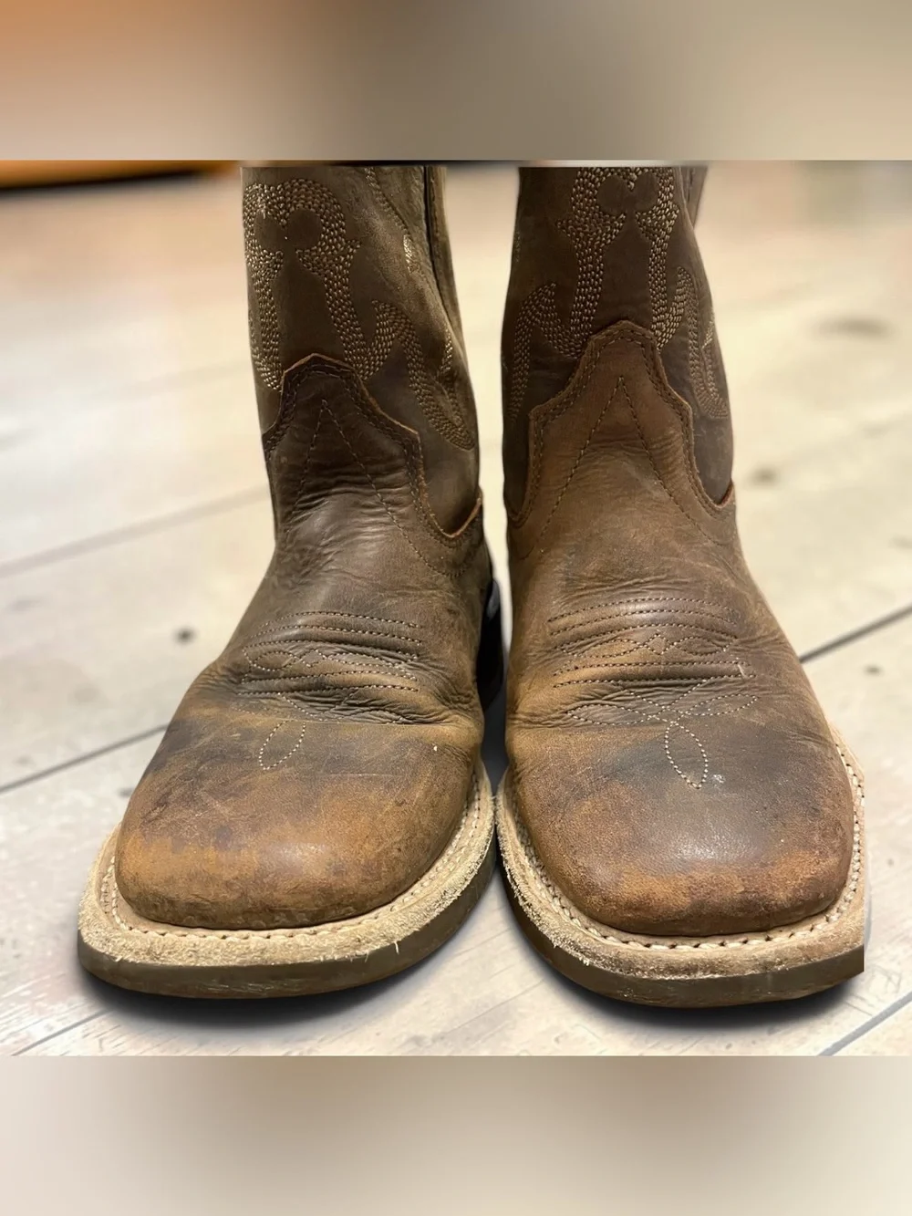 Old West Boys Western Boots Size 12 O-D